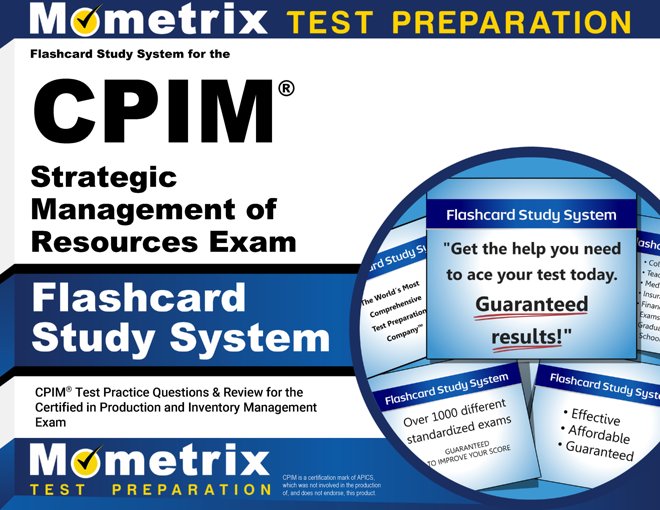 Flashcard Study System for the CPIM Strategic Management of Resources Exam