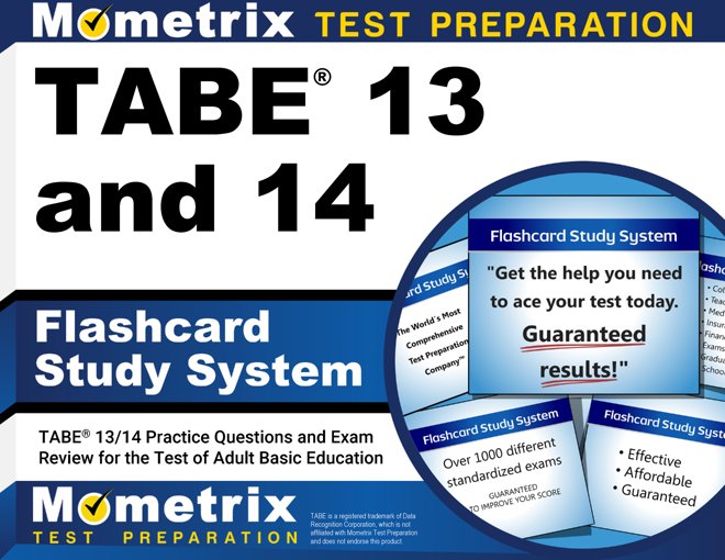 TABE 13 and 14 Test Flashcards [with TABE Practice Questions]
