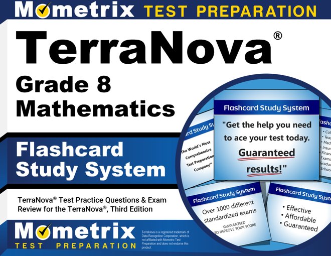 TerraNova Grade 8 Mathematics Flashcard Study System