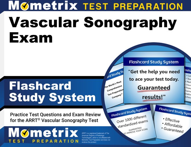 Vascular Sonography Exam Flashcard Study System