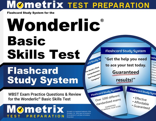 Wonderlic Basic Skills Test Flashcards [with Wonderlic Practice Questions]